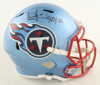 Vince Young Signed Titans Full-Size Flash Alternate Speed Helmet Inscribed "ROY 06" (Schwartz) at PristineAuction.com
