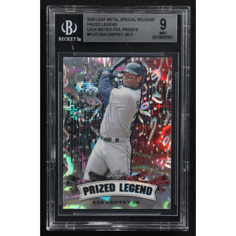Ken Griffey Jr. 2024 Leaf Metal Special Release Prized Legend Lava Matrix Foil Proofs #PL07 (BGS 9) at PristineAuction.com