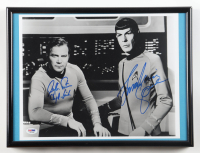 William Shatner & Leonard Nimoy Signed "Star Trek" Custom Framed Photo Inscribed "Kirk" & "Spock" (PSA) at PristineAuction.com