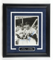 Joe DiMaggio & Bill Terry Signed Custom Framed Photo Display (Beckett) at PristineAuction.com