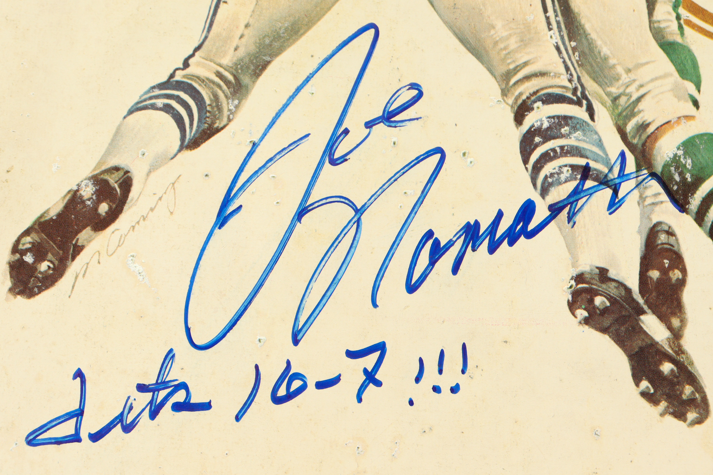 Joe Namath Signed 1969 "Super Bowl" Program Inscribed "Jets 16-7!" (PSA) at PristineAuction.com Joe Namath Signed 1969 "Super Bowl" Program Inscribed "Jets 16-7!" (PSA) at PristineAuction.com