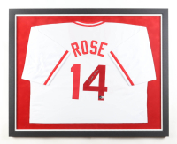 Pete Rose Signed Custom Framed Jersey (Beckett) at PristineAuction.com