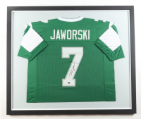 Ron Jaworski Signed Custom Framed Jersey (Schwartz) at PristineAuction.com