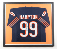 Dan Hampton Signed Custom Framed Jersey Inscribed "HOF 2002" (JSA) at PristineAuction.com