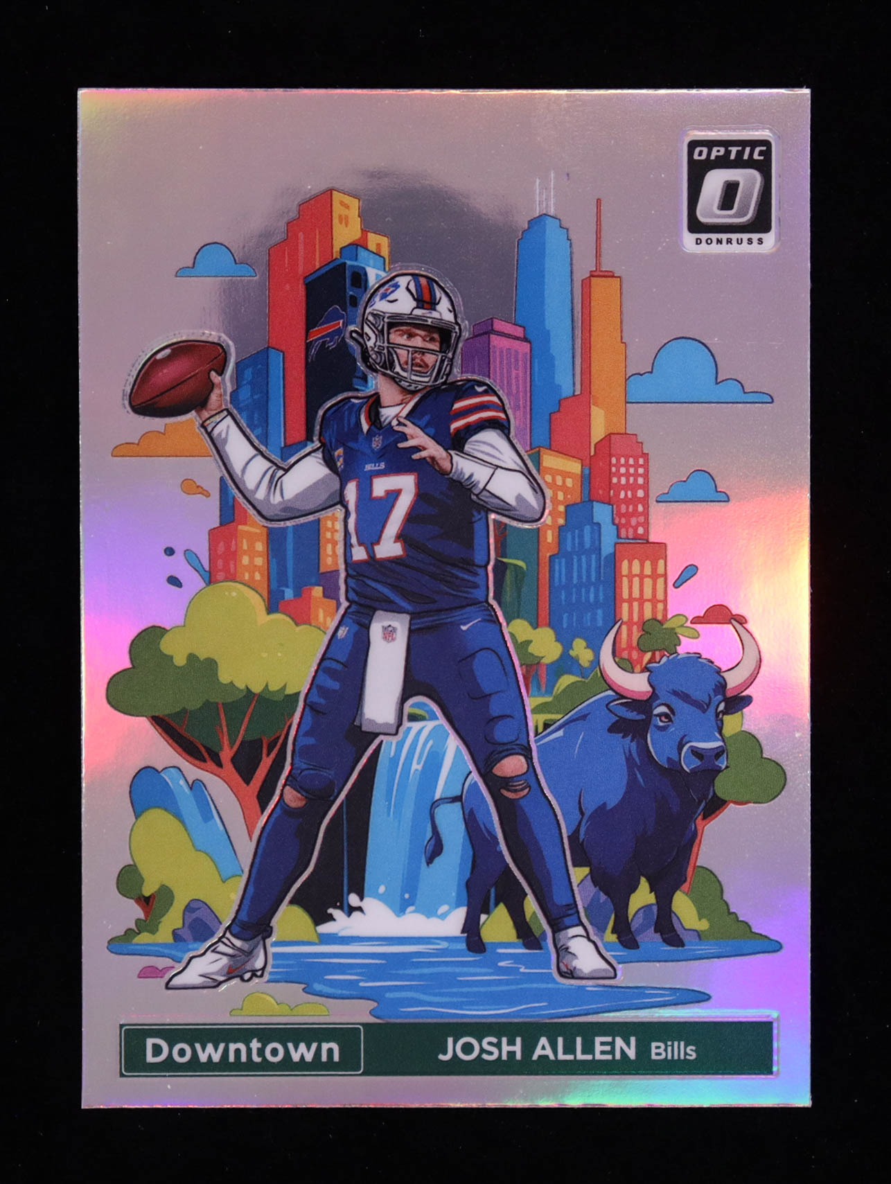 Josh Allen 2024 Donruss Optic Downtown #2 at PristineAuction.com Josh Allen 2024 Donruss Optic Downtown #2 at PristineAuction.com