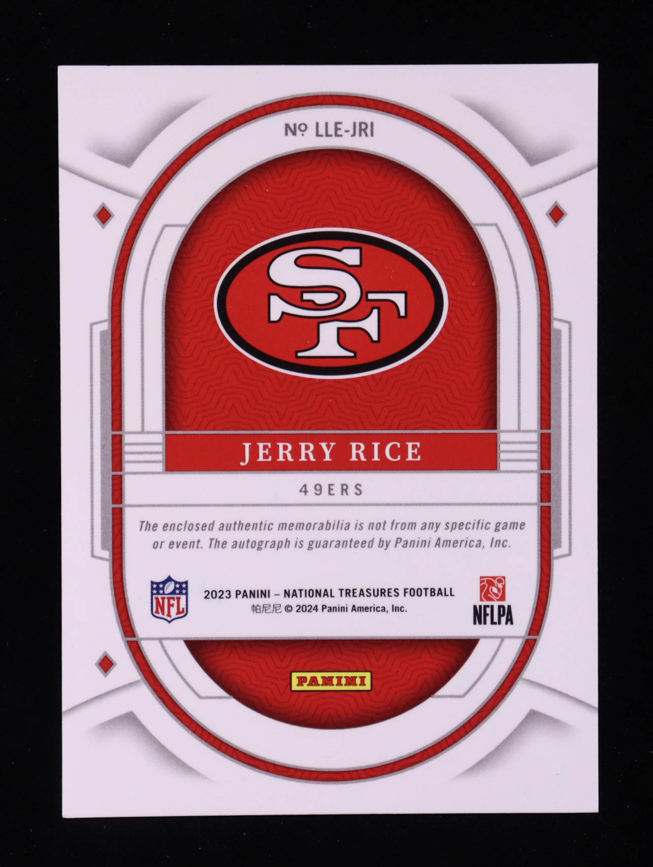 Jerry Rice 2023 Panini National Treasures Lasting Legacies Materials Holo Silver #44 #13/25 at PristineAuction.com Jerry Rice 2023 Panini National Treasures Lasting Legacies Materials Holo Silver #44 #13/25 at PristineAuction.com