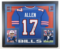 Josh Allen Signed Custom Framed Jersey Display (Beckett) at PristineAuction.com