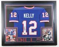 Jim Kelly Signed Custom Framed Jersey Display (Beckett) at PristineAuction.com