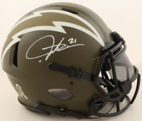 LaDainian Tomlinson Signed Chargers Full-Size Authentic On-Field Salute to Service Alternate Speed Helmet with Visor (Beckett) at PristineAuction.com