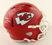 Willie Lanier, Emmitt Thomas & Bobby Bell Signed Chiefs Full-Size Speed Helmet Inscribed "HOF 86", "HOF 08", "Final AFL Champs Chiefs 17 Raiders 7" & "HOF 83" (Beckett) at PristineAuction.com