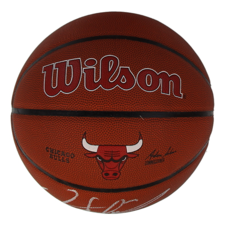 Dennis Rodman Signed Bulls Logo Basketball (Schwartz) at PristineAuction.com Dennis Rodman Signed Bulls Logo Basketball (Schwartz) at PristineAuction.com