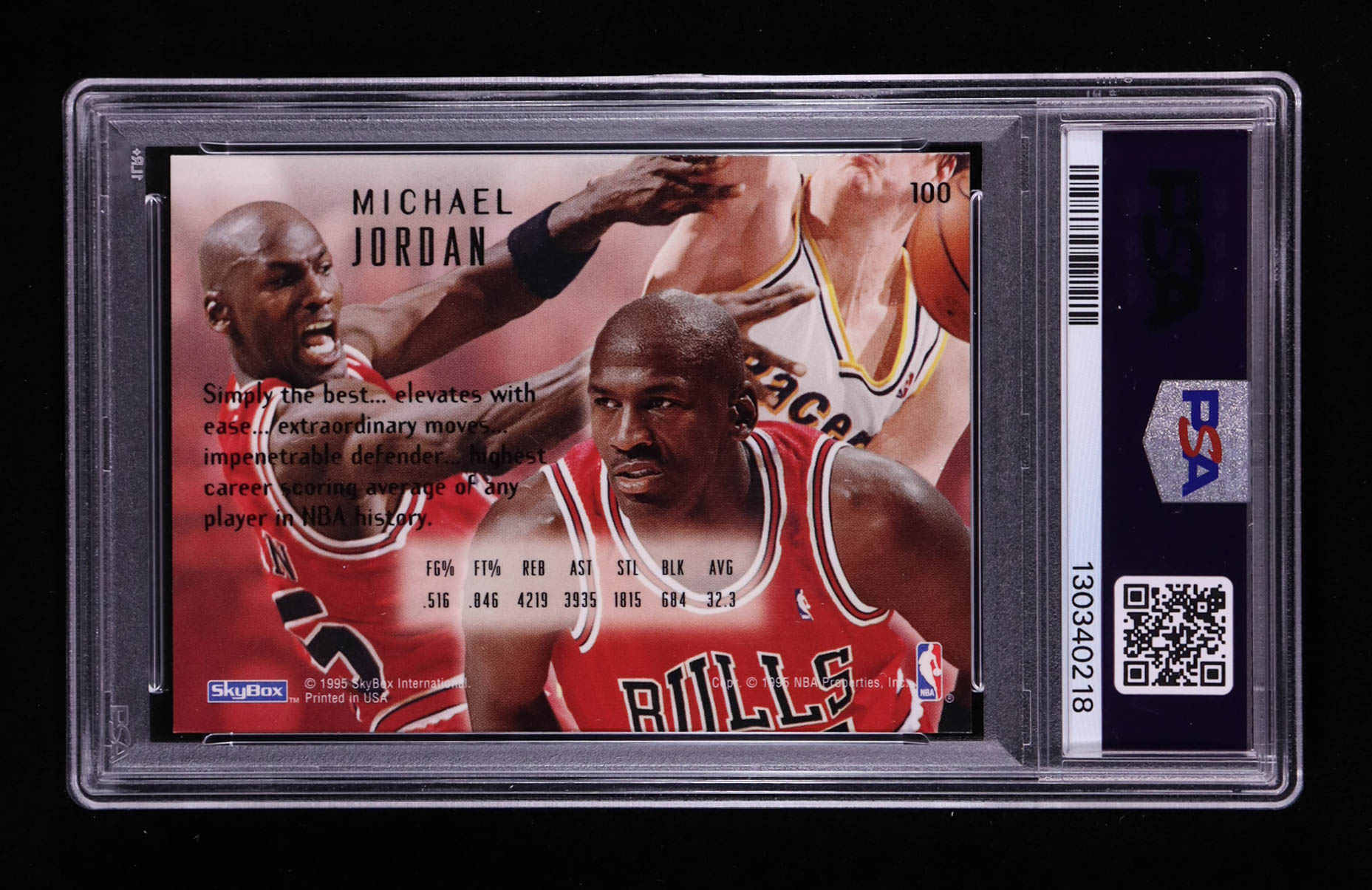 Michael Jordan 1994-95 Emotion #100 (PSA 9) at PristineAuction.com Michael Jordan 1994-95 Emotion #100 (PSA 9) at PristineAuction.com