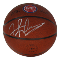 Dennis Rodman Signed Pistons Logo Basketball (Schwartz) at PristineAuction.com