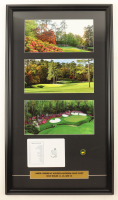 "Augusta National Golf Course" Custom Framed Photo Display with Scorecard & Masters Pin at PristineAuction.com