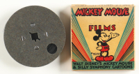 Vintage 1945 Original Walt Disney's Mickey Mouse Cine Art Films 8mm Film Reel with Original Box at PristineAuction.com