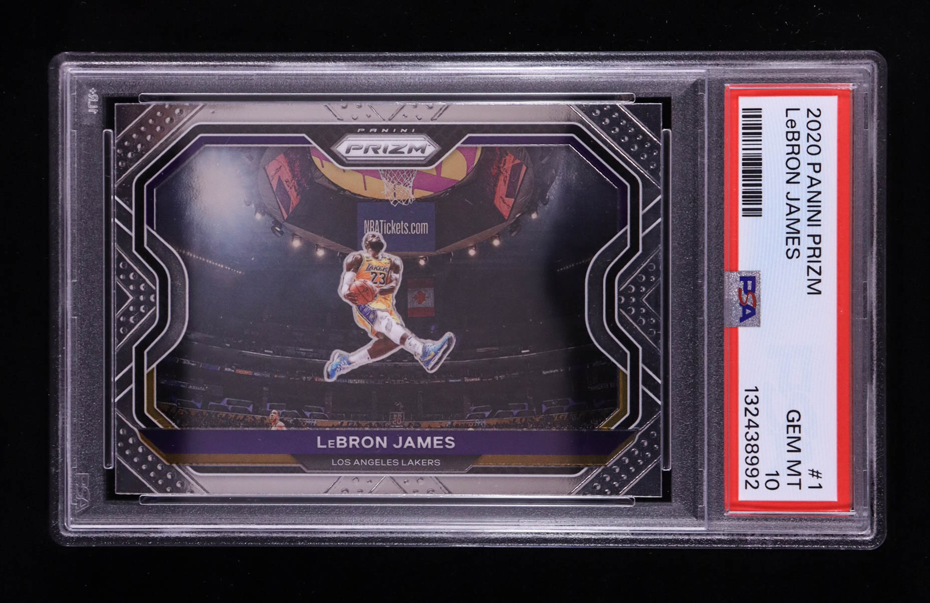 LeBron James 2020-21 Panini Prizm #1 (PSA 10) at PristineAuction.com LeBron James 2020-21 Panini Prizm #1 (PSA 10) at PristineAuction.com