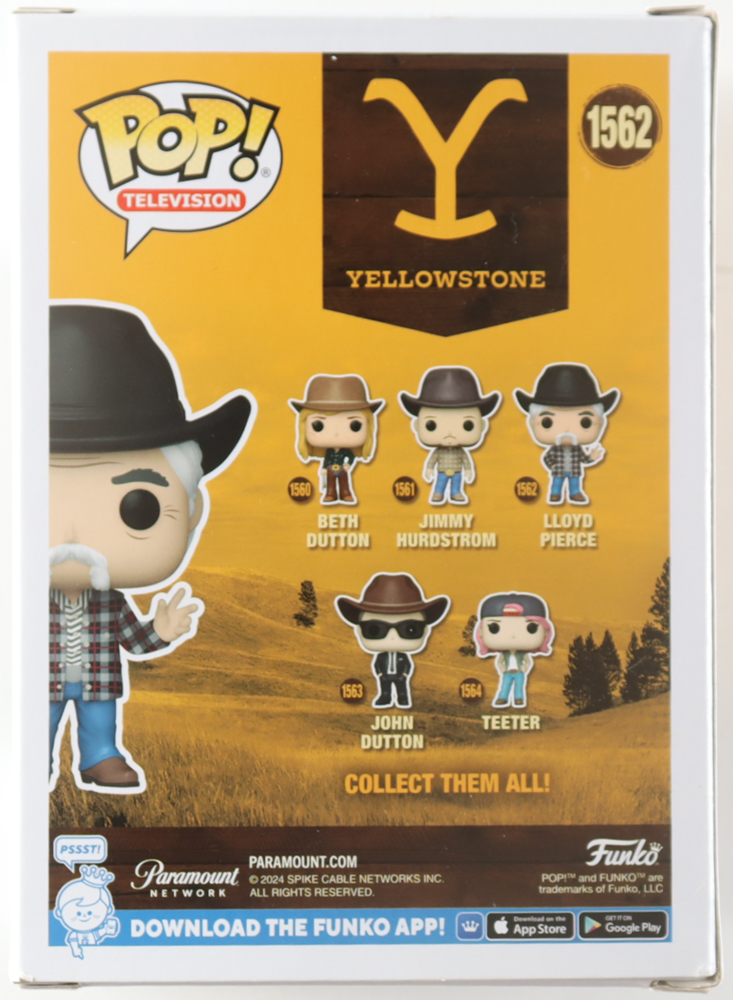 Forrie J. Smith Signed "Yellowstone" #1562 Lloyd Pierce Funko Pop! Vinyl Figure Inscribed "God Bless Ya" (Beckett) at PristineAuction.com Forrie J. Smith Signed "Yellowstone" #1562 Lloyd Pierce Funko Pop! Vinyl Figure Inscribed "God Bless Ya" (Beckett) at PristineAuction.com