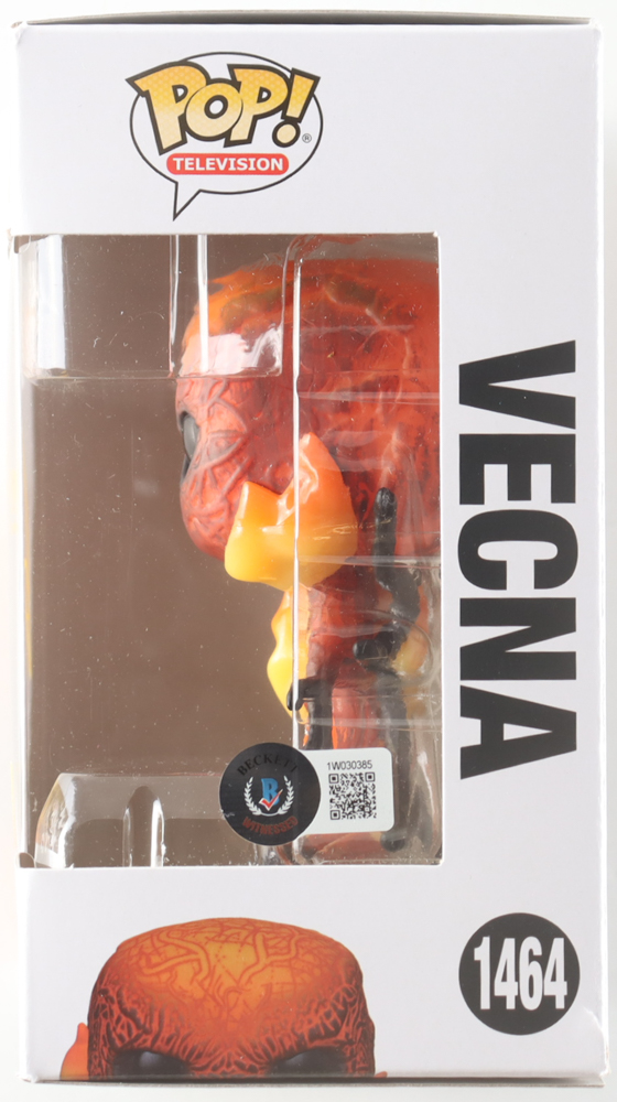 Jamie Campbell Bower Signed "Stranger Things" #1464 Vecna Funko Pop! Vinyl Figure Inscribed "Vecna" (Beckett) at PristineAuction.com Jamie Campbell Bower Signed "Stranger Things" #1464 Vecna Funko Pop! Vinyl Figure Inscribed "Vecna" (Beckett) at PristineAuction.com