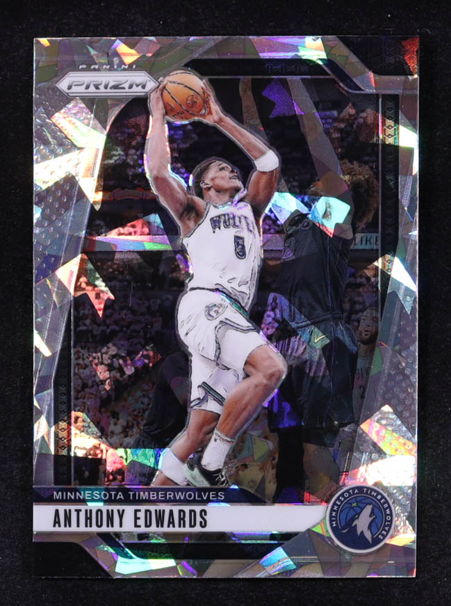 Anthony Edwards 2024-25 Panini Prizm Prizms Ice #100 at PristineAuction.com Anthony Edwards 2024-25 Panini Prizm Prizms Ice #100 at PristineAuction.com