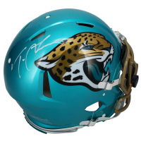 Trevor Lawrence Signed Jaguars Full-Size Authentic On-Field Flash Alternate Speed Helmet with Custom Visor (Fanatics) at PristineAuction.com