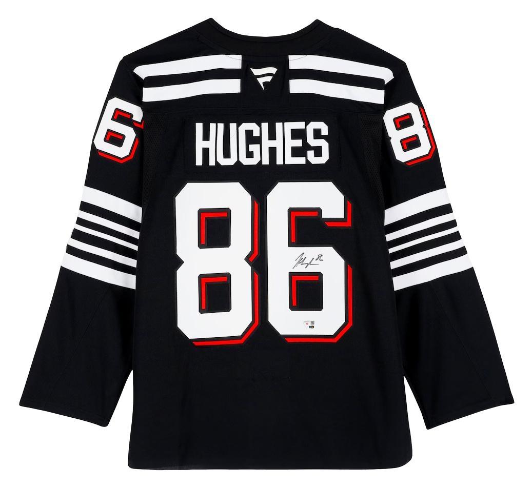 Jack Hughes Signed Devils Fanatics Authentic Jersey (Fanatics) at PristineAuction.com Jack Hughes Signed Devils Fanatics Authentic Jersey (Fanatics) at PristineAuction.com
