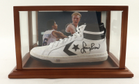 Larry Bird Signed Converse All-Star Basketball Shoe with Display Case (PSA) at PristineAuction.com