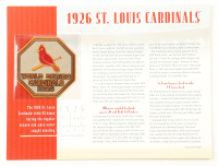 1926 St. Louis Cardinals Custom Framed Commemorative Patch Display at PristineAuction.com