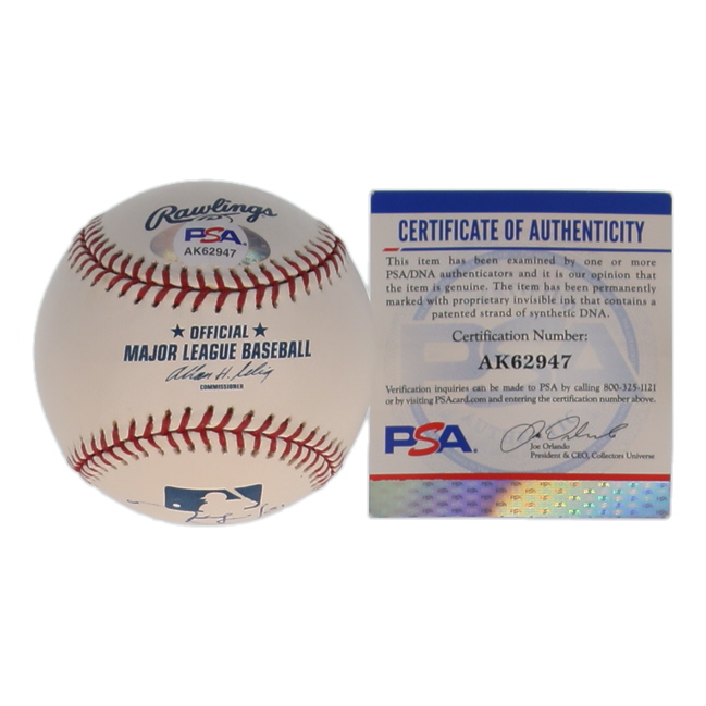 Noah Lowry Signed OML Baseball (PSA) at PristineAuction.com Noah Lowry Signed OML Baseball (PSA) at PristineAuction.com