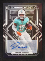 Jaylen Waddle 2021 Panini Obsidian Rookie Autographs #113 #118/150 RC at PristineAuction.com