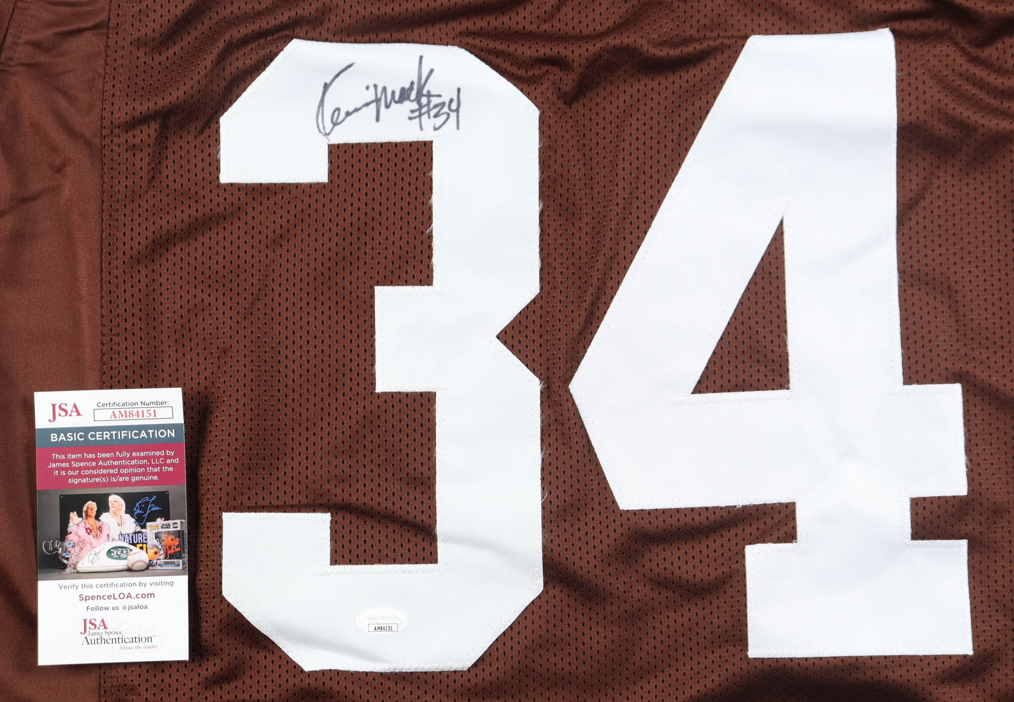 Kevin Mack Signed Jersey (JSA) at PristineAuction.com Kevin Mack Signed Jersey (JSA) at PristineAuction.com