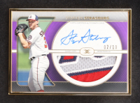 Stephen Strasburg 2021 Topps Definitive Collection Framed Autograph Patches Purple #FACSST #02/10 at PristineAuction.com