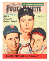 Joe DiMaggio & Stan Musial Signed 1949 "The National Police Gazette" Full Magazine (PSA | Auto Grade 9) at PristineAuction.com