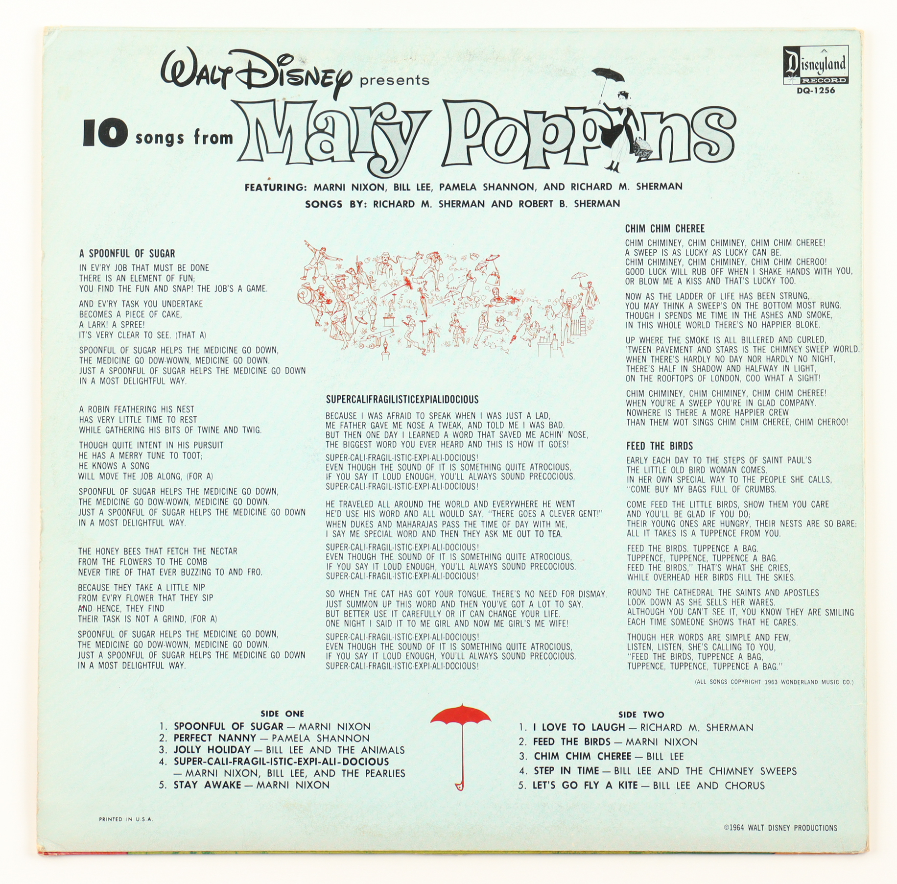 1964 Walt Disney's "Mary Poppins" Vintage Vinyl LP Album with Record at PristineAuction.com 1964 Walt Disney's "Mary Poppins" Vintage Vinyl LP Album with Record at PristineAuction.com
