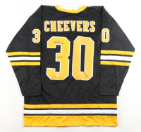 Gerry Cheevers Signed Jersey Inscribed "HOF 85" (JSA) at PristineAuction.com