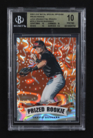 Travis Bazzana 2024 Leaf Metal Special Release Prized Rookie Silver Lava Orange Foil Proofs #PR12 RC (BGS 10) at PristineAuction.com