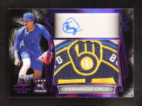 Fernando Cruz 2023 Leaf Trinity Patch Autographs Black Variation Purple #PAFC1 #1/1 at PristineAuction.com