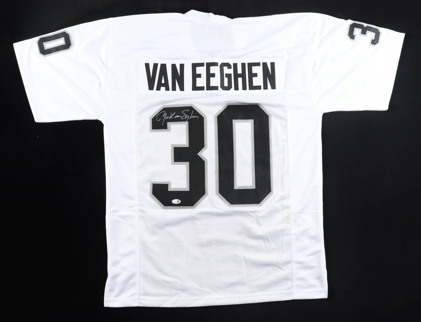 Mark Van Eeghen Signed Jersey (JSA) at PristineAuction.com Mark Van Eeghen Signed Jersey (JSA) at PristineAuction.com