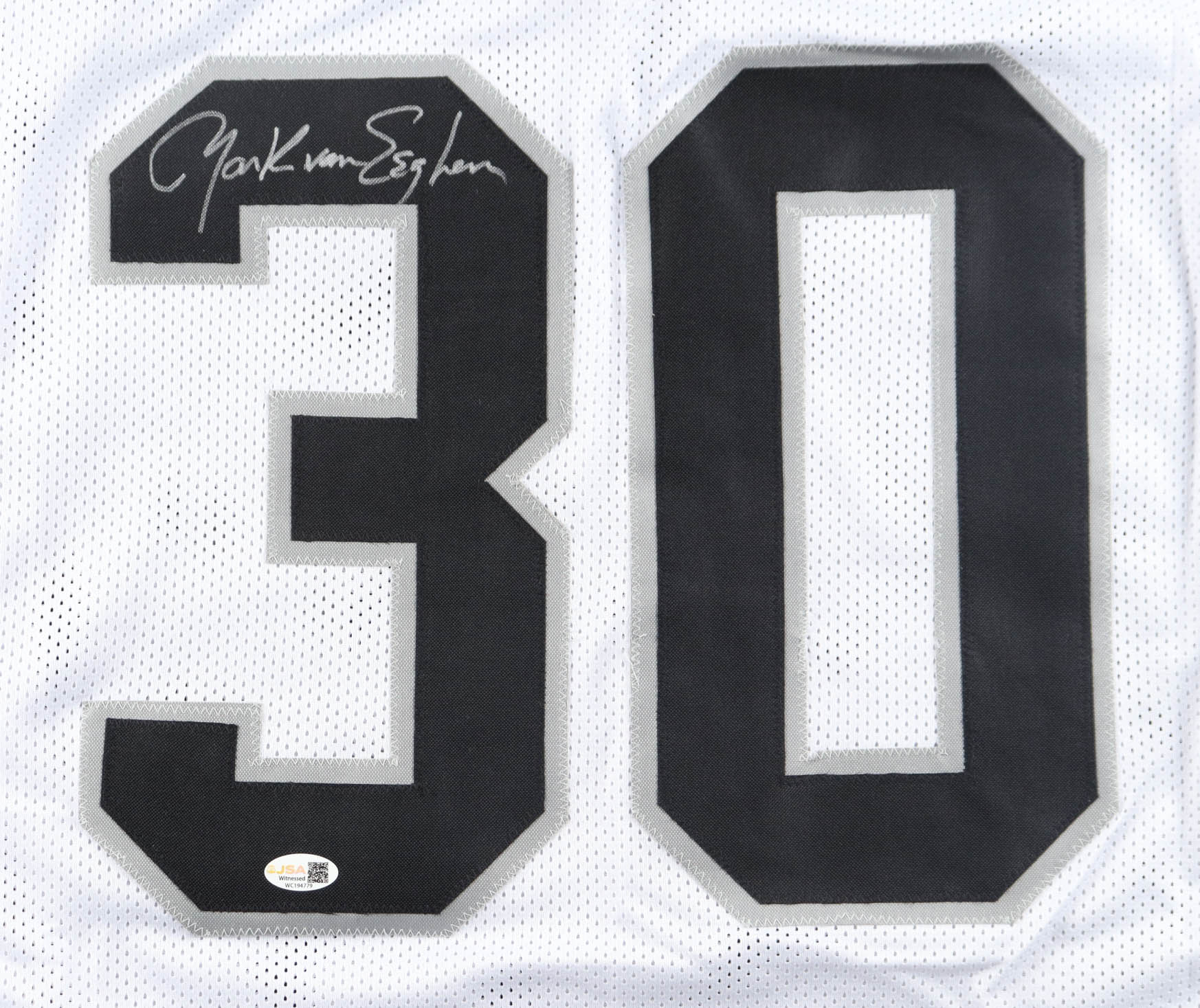 Mark Van Eeghen Signed Jersey (JSA) at PristineAuction.com Mark Van Eeghen Signed Jersey (JSA) at PristineAuction.com