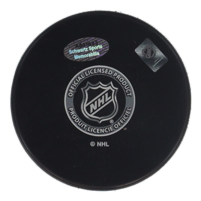 Emilio Estevez Signed Ducks Logo Hockey Puck (Schwartz) at PristineAuction.com Emilio Estevez Signed Ducks Logo Hockey Puck (Schwartz) at PristineAuction.com
