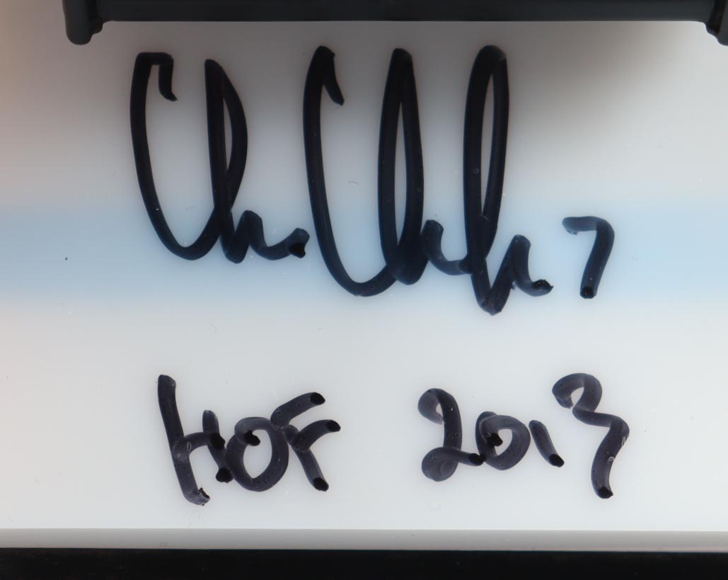 Chris Chelios Signed 2023 Blackhawks Zamboni Machine Collection | 1:43 Diecast Zamboni Inscribed "HOF 2013" (Schwartz) at PristineAuction.com Chris Chelios Signed 2023 Blackhawks Zamboni Machine Collection | 1:43 Diecast Zamboni Inscribed "HOF 2013" (Schwartz) at PristineAuction.com