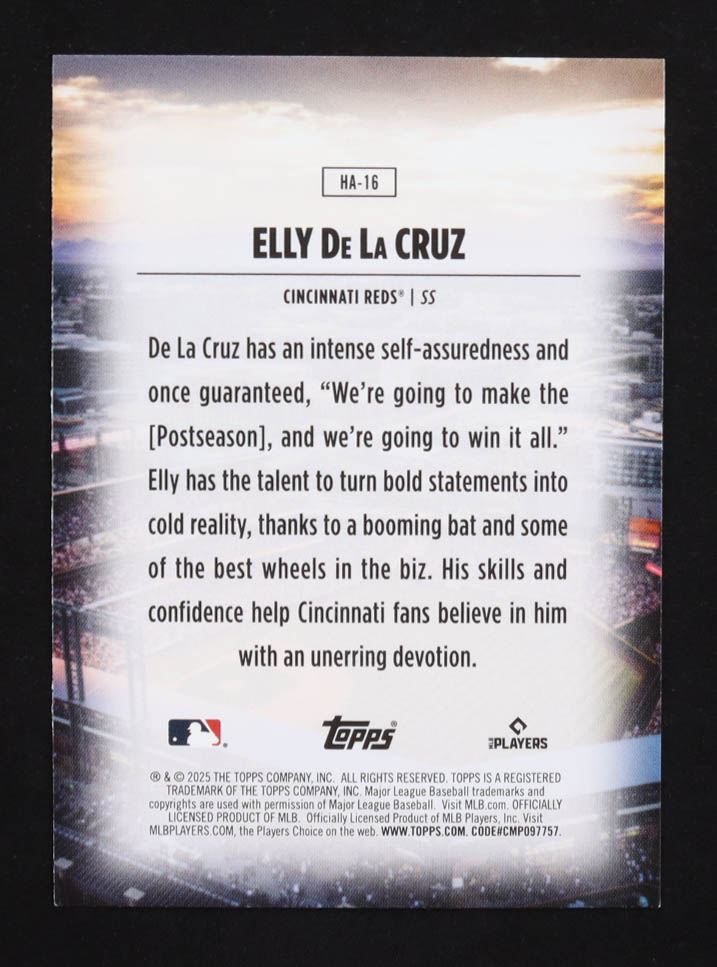 Elly De La Cruz 2025 Topps Home Field Advantage #HA16 at PristineAuction.com Elly De La Cruz 2025 Topps Home Field Advantage #HA16 at PristineAuction.com