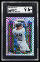 Aaron Judge 2021 Panini Prizm Stained Glass Power Plaid Prizm #SG5 #61/75 (SGC 9.5) at PristineAuction.com