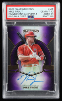 Mike Trout 2021 Diamond Icons Autographs Purple #ACMT #10/10 (PSA 10 | Auto 10) at PristineAuction.com