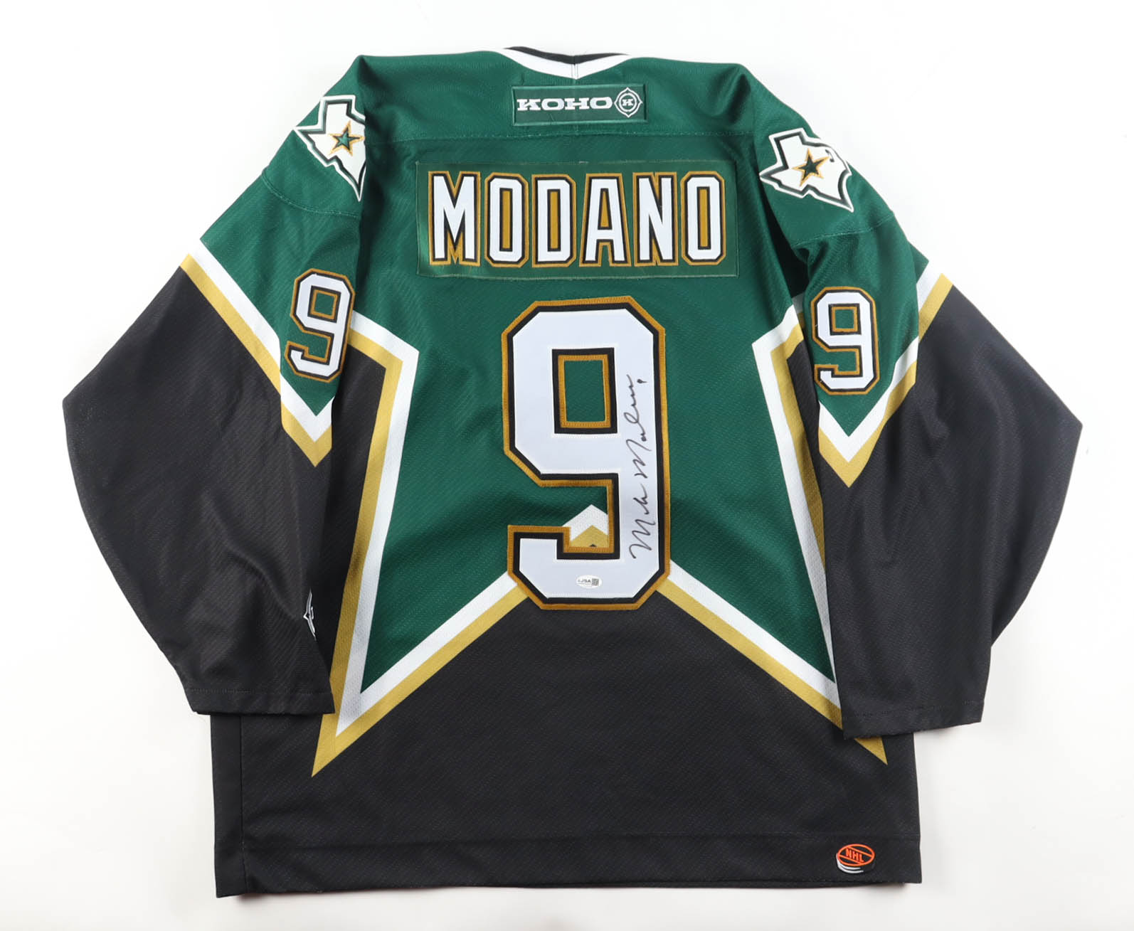Mike Modano Signed Stars KOHO Authentic Jersey (JSA) at PristineAuction.com Mike Modano Signed Stars KOHO Authentic Jersey (JSA) at PristineAuction.com