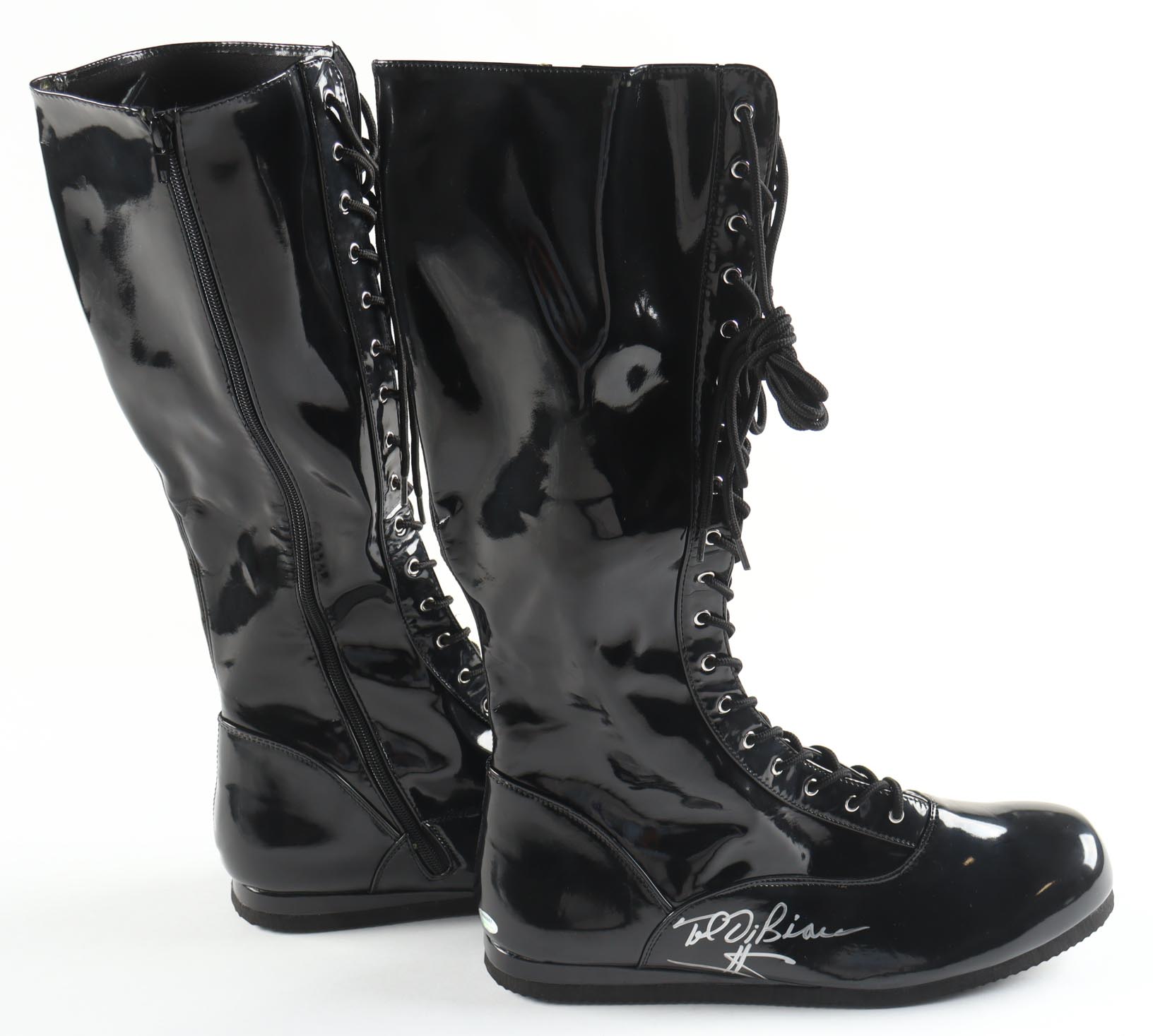 Ted DiBiase Signed Et of (2) Wrestling Boot (Schwartz) at PristineAuction.com Ted DiBiase Signed Et of (2) Wrestling Boot (Schwartz) at PristineAuction.com