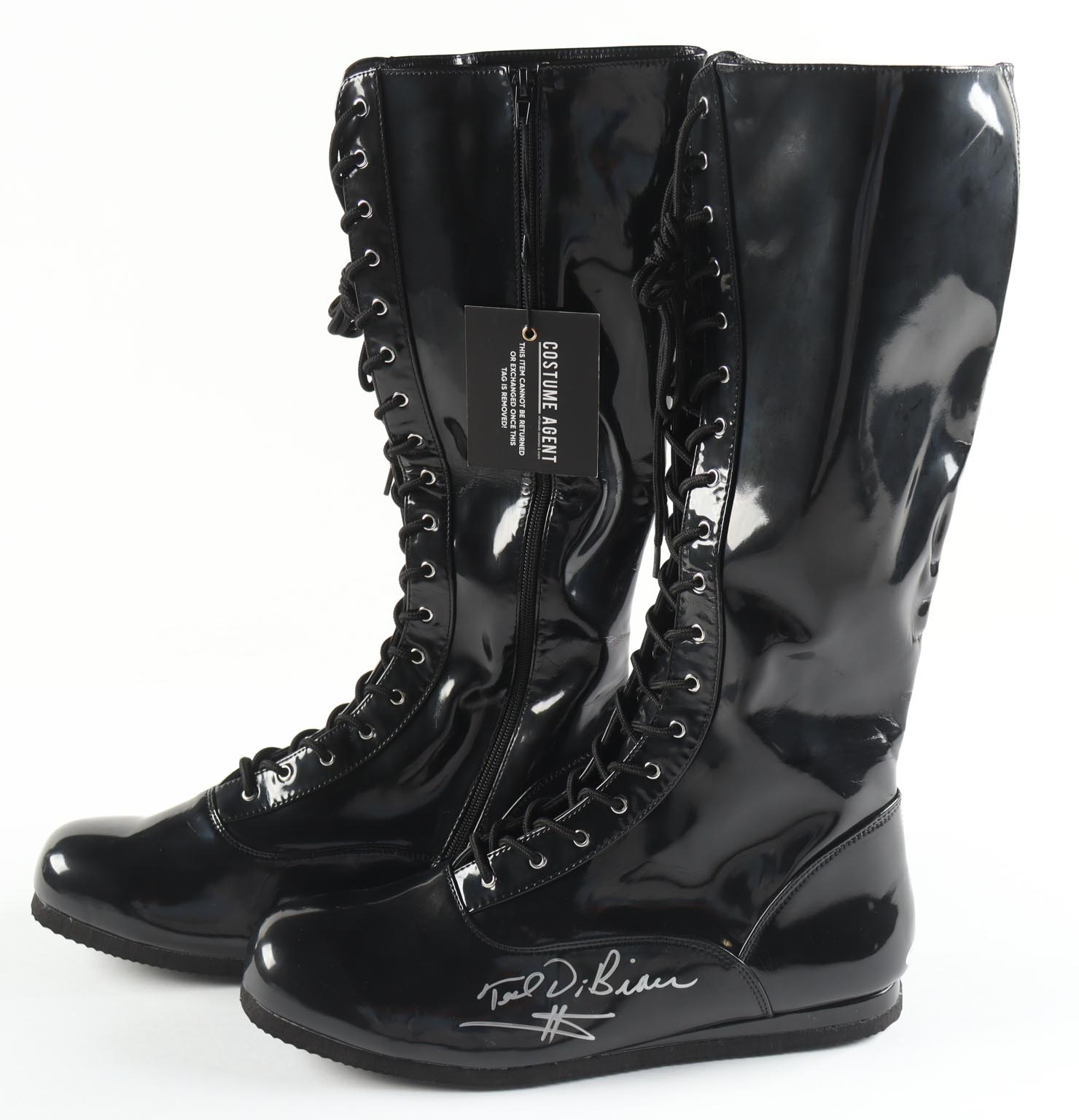 Ted DiBiase Signed Et of (2) Wrestling Boot (Schwartz) at PristineAuction.com Ted DiBiase Signed Et of (2) Wrestling Boot (Schwartz) at PristineAuction.com