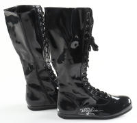 Ted DiBiase Signed Et of (2) Wrestling Boot (Schwartz) at PristineAuction.com