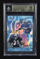 Bo Jackson / Barry Sanders 2024 Leaf Metal Special Release Exclusive Legends Ed. Dual Lava Platinum Foil Proofs #ELE02 (BGS 10) at PristineAuction.com