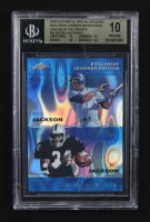 Bo Jackson / Bo Jackson 2024 Leaf Metal Special Release Exclusive Legends Ed. Dual Lava Blue Foil Proofs #ELE03 (BGS 10) at PristineAuction.com