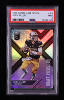 Josh Allen 2018 Elite Draft Picks #103A RC (PSA 9) at PristineAuction.com